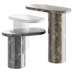 Cantilever Marble Side Table