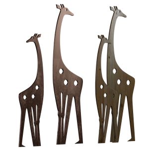 A Herd Of Giraffe Garden Sculptures