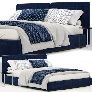 Minotti Tatlin blue Bed