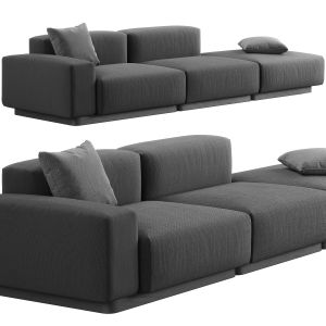 Soft Modular Sofa Platform By Vitra