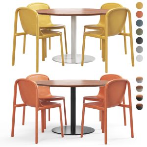 Decade Chair Easy 48in Dining Table