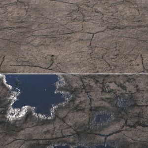 Wet Asphalt Material 05 4k Seamless Pbr