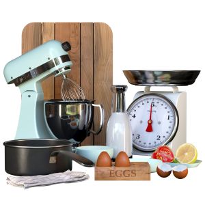 Kitchen Appliances With Kitchen Utensils