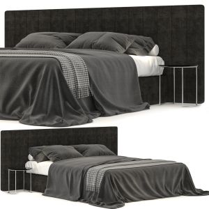 Modena Hardware Gray Bed