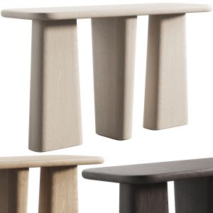 135 Kalle Sculptural Oak Console 3 Color Options