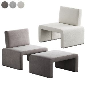 386 Labanca Armchair And Ottoman By Tacchini 01