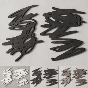 275 Decorative Wall Art 07 Wall Ink Sculptures