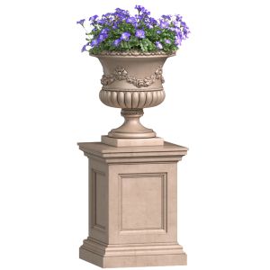 Flower Petunia Purple In A Classic Vase For Decora