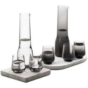 132 Dishes Decor Set Iittala Essence Clear & Smoke