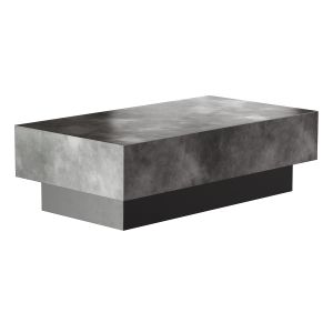 Gunmetal Steel Rectangle Coffee Table