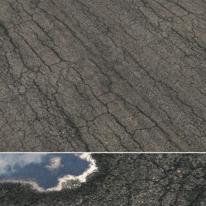 Old Asphalt Material 09 8k Seamless Pbr