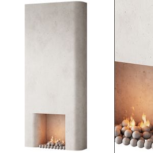 292 Fireplace Area Decorative Wall 10 Tall Chimney