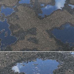 Old Wet Asphalt 10 8k Seamless Pbr