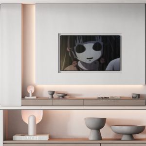 156 Tv Wall Kit 05 Minimal Wood Warm Gray