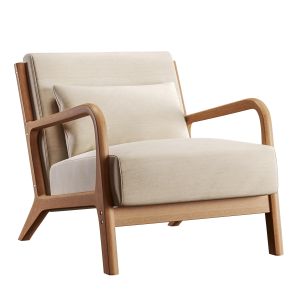 Hertford Upholstered Linen Blend Accent Chair