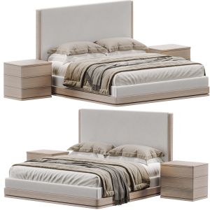 Rh Fabric Panel Bed