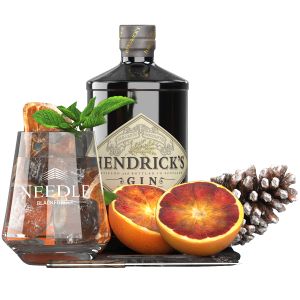 Hendrick Gin With Pinecones And Blood Oranges