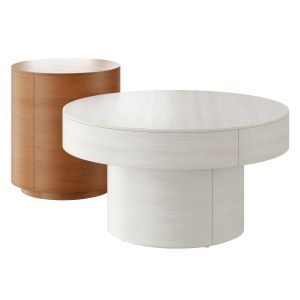 Round Pedestal Coffee Table - Volume Side Table