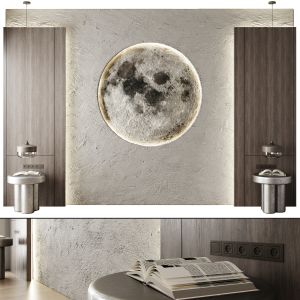 Moon Headboard 3d Wall Panel 01