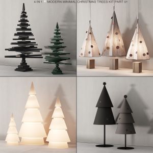 237 Happy New Year 01 Modern Christmas Trees 01