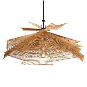 Franck Pendant Lamp Natural Rattan Medium