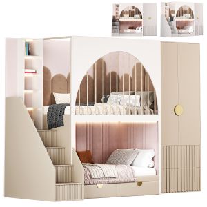 Girls Room Childrens Locker Bed