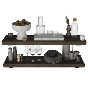 Decorative Tableware Set In Shelf 101