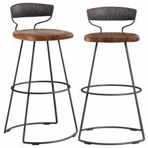 Danish Cord Swivel Barstool By Bakerfurniture