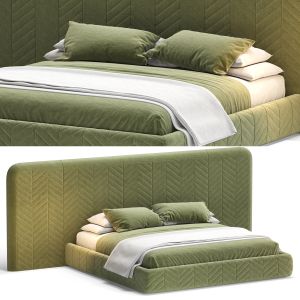 Harrison Padded Bed By Smania