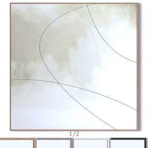 Set Of Two Large Square Wall Paintings 2787