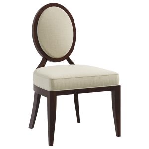 Oval X Back Dining Side Chair