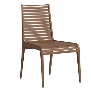 Slatted Walnut Chair By Bakerfurniture