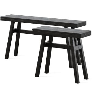 Wooden Bench And Stool By H&m Home