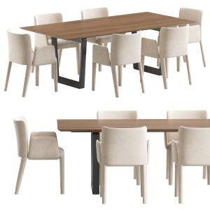 Potocco Lars Dining Chair And Bolero Table