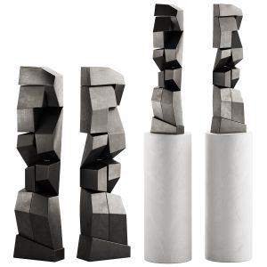 409 Interior Sculptures 16 1stdibs Angular Artwork