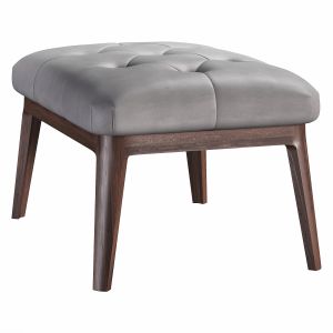 Glenn Leather Footstool