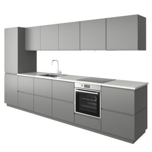 Modern Kitchen Voxtorp Gray