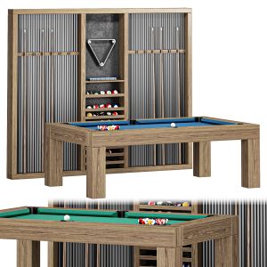 Parsons Pool Table Dry Oak