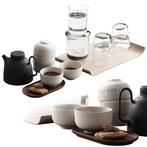 405 Eat And Drinks Decor Set Tea Cookies & Water