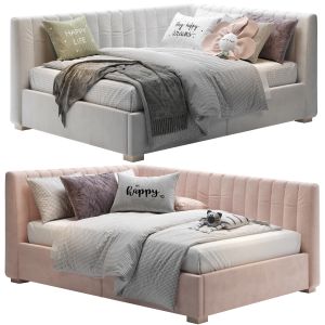 Avalon Upholstered Corner Storage Bed-queen Size