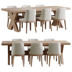 Modern Farmhouse Dining Table, Layton Chair