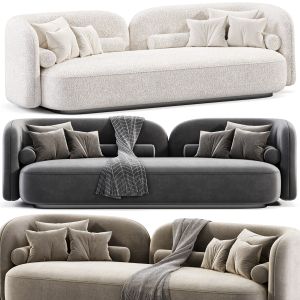 Scandinavian Style Velvet Sofa