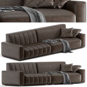 Elegant Modern Leather Sofa