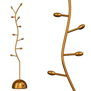 Glamorous Metal Frame Narrow Coat Rack With Flame