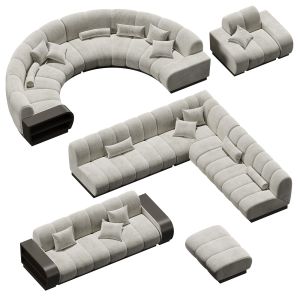 Sofas With Cushion Biscuit Sectional By Kagan