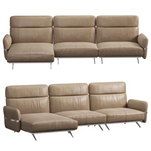 Pablo Leather Sofa By Natuzzi