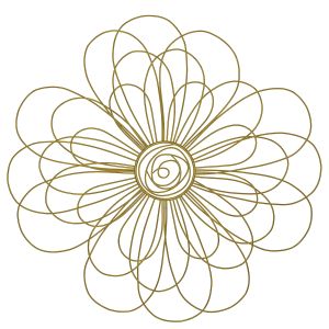 Wire Flower Wall Decor