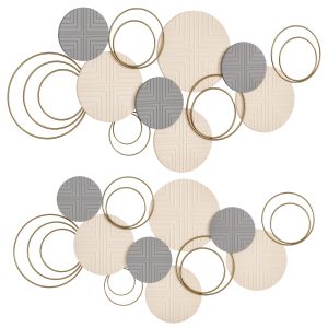 Layered Herringbone Plates Wall Decor By Wayfair