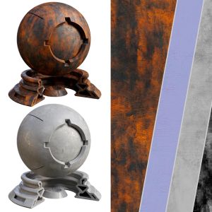 Patina Materials 11-12 | Pbr | Seamless | 4k + Sbs