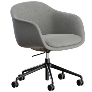 Fiber Conference Armchair Swivel Castor